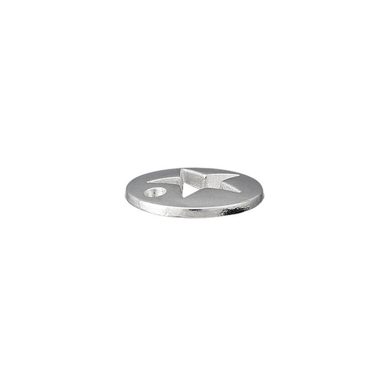 Dekorationsdetalj Stjärna [ Ø 12 mm ] – silver metallic,  image number 2