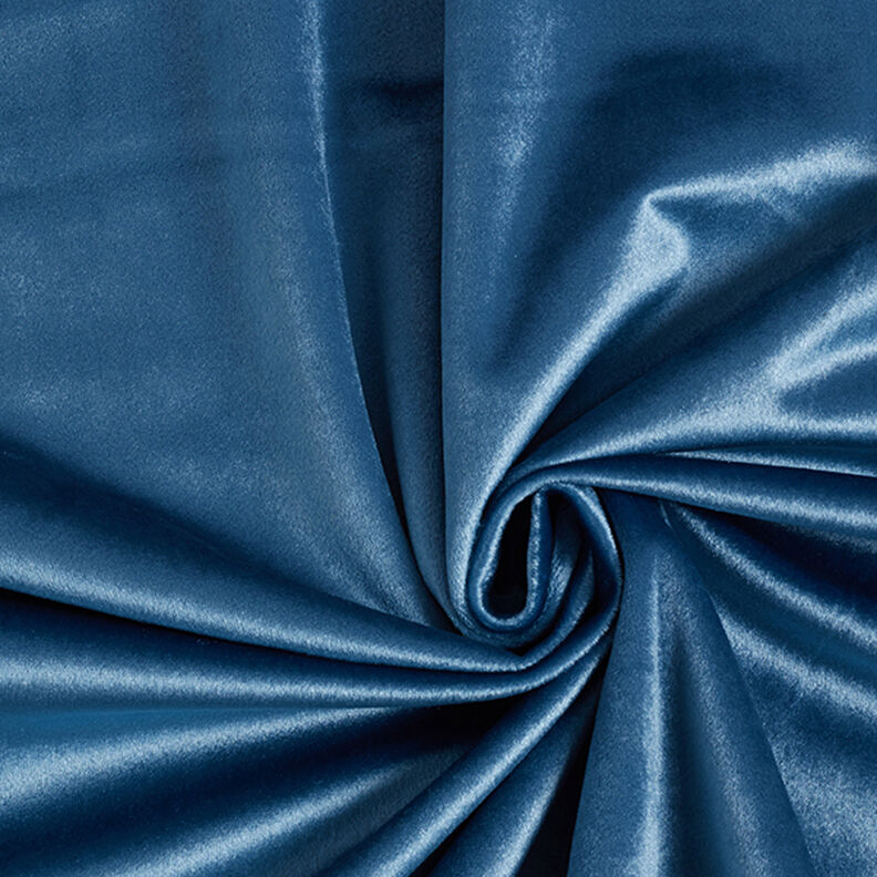 Dekorationstyg Sammet – blågrått,  image number 1