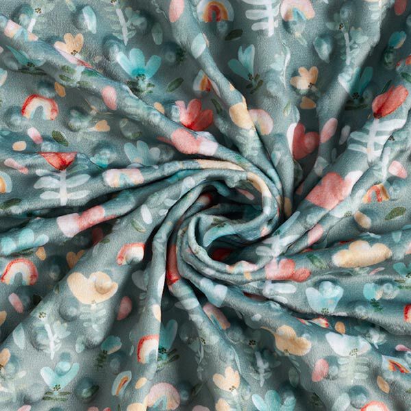 Mysfleece präglade prickar och blommor – vass, image number 4