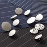 Kostym Knapp Set [ 11-delar ] – silver metallic,  thumbnail number 1