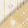 Dekorationstyg Jacquard Lurex Girlang av snöflingor – ljusbeige/guld,  thumbnail number 4
