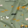 Bomullspoplin bondgårdsdjur | Poppy Fabrics – pinjegrön,  thumbnail number 2