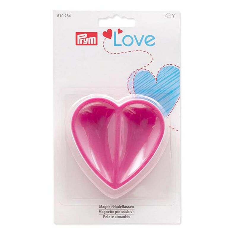 Magnetisk nåldyna hjärta [ Mått:  80  x 80  x 26 mm  ] | Prym Love – pink,  image number 2