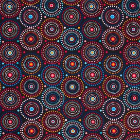 Baddräktstyg Mandala – svartblå/eldröd, 