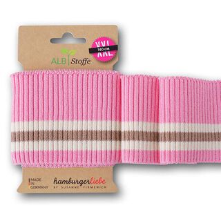 GOTS Ribbade muddar CUFF ME RIPPED [140 cm | 8 cm] | Albstoffe – rosa/ljusbrun, 
