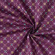 Bomullstyg Poplin julinspirerade romber – aubergine/guld,  thumbnail number 3