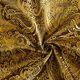 Jacquard för kläder Metallic paisley – guld/svart,  thumbnail number 3