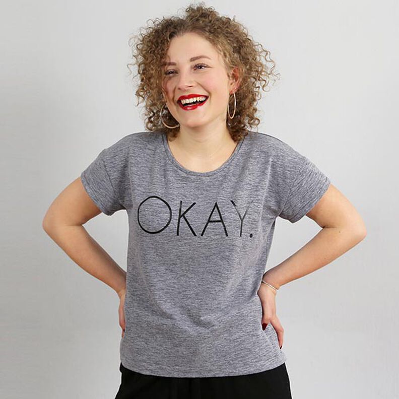 FRAU TINA – ledig baströja med kort ärm, Studio Schnittreif | XS - XXL,  image number 3
