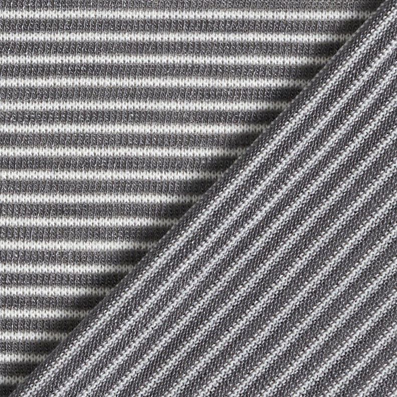 Finstickat Smala ränder – gammalt silver/vit, image number 4
