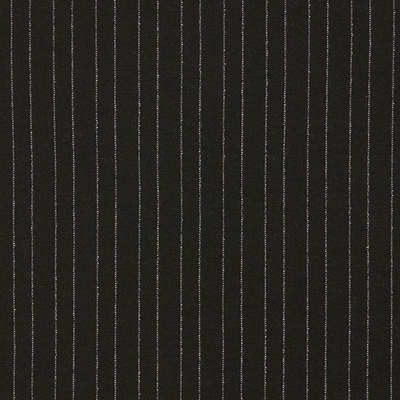 romanitjersey kritstrecksrandig Lurex – svart,  image number 1