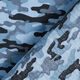 Bomullstyg Poplin kamouflage – blå,  thumbnail number 4
