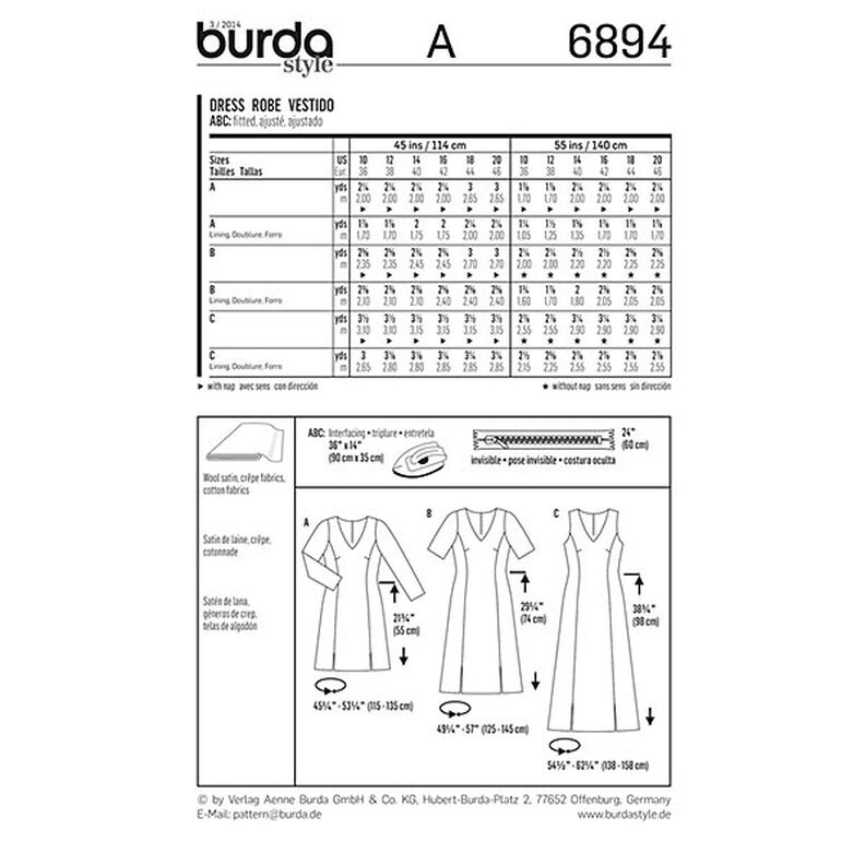 Klänning, Burda 6894,  image number 4