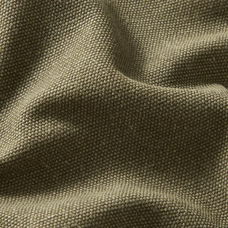 Dekorationstyg Canvas vaxad – khaki, image number 2