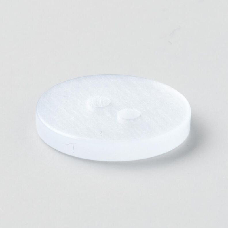 2-hålsknapp blank [Ø 15 mm] – vit,  image number 3