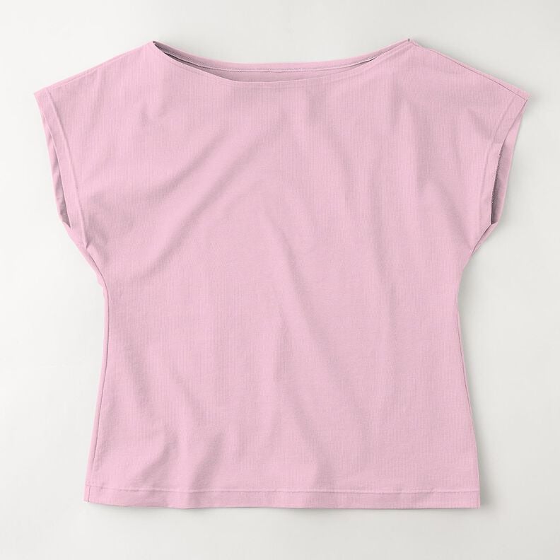 Bomullsjersey medium enfärgad – rosa, image number 6
