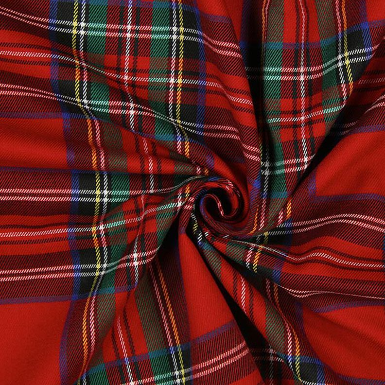 Skotskrutig Tartan Stora rutor – rött,  image number 2