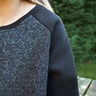 Mini-bomullsvåffeljersey enfärgad – svart,  thumbnail number 7