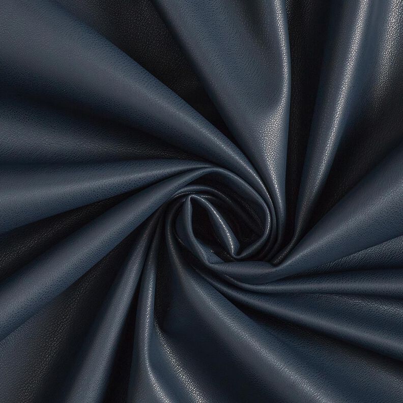 Konstläder med velourbaksida  – nattblå,  image number 1