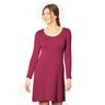 Bomullsjersey medium enfärgad – purpur,  thumbnail number 4