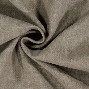 Linnetyg ramie mix stonewashed, kraftig kvalitet – mörk gråbrun, 