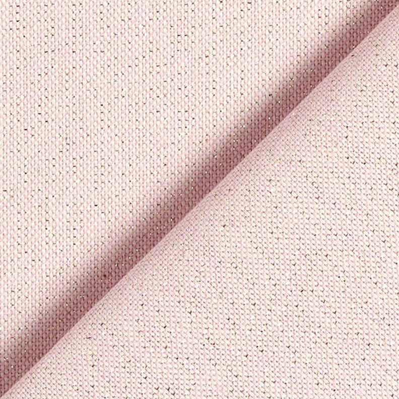 Dekorationstyg Halvpanama Lurex – rosa,  image number 3