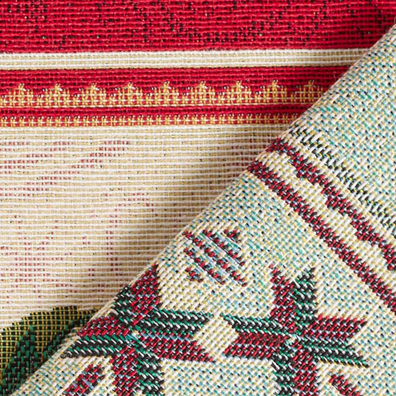 Dekorationstyg Gobelängstycke Julstjärna – röd,  image number 4