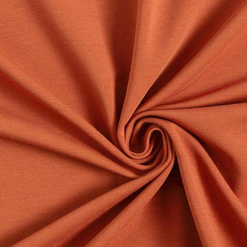 Lätt french terry enfärgad – terracotta, image number 1