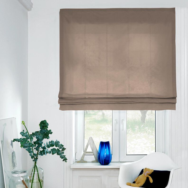 Rent linne tungt Enfärgat – mörk gråbrun,  image number 5