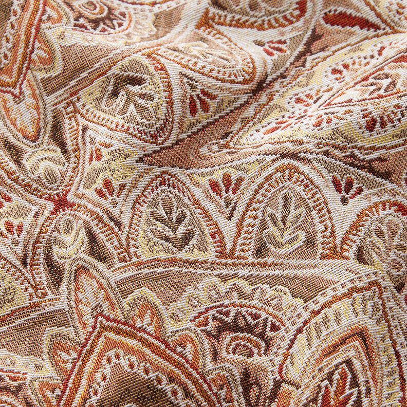 Dekorationstyg Gobeläng Delikat mandala – yllevit/brons,  image number 2
