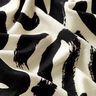 Viskosjersey Abstrakta penseldrag – kräm/svart,  thumbnail number 2