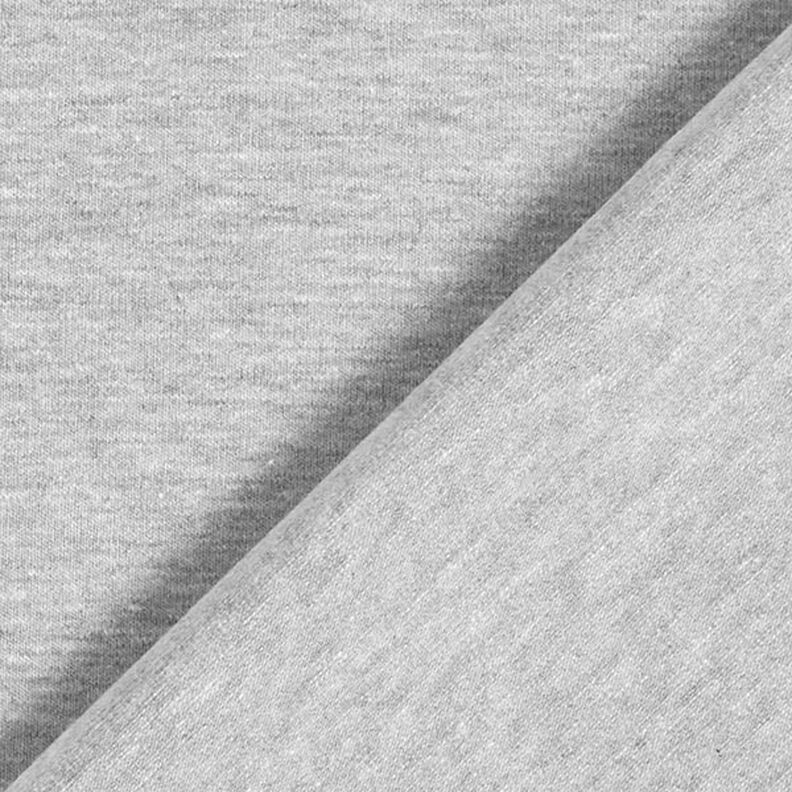 Bomullsjersey medium melange – ljusgrått,  image number 5