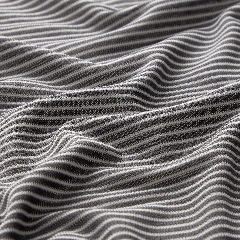 Finstickat Smala ränder – gammalt silver/vit, image number 2