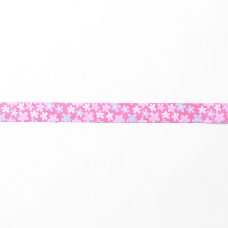 Satinband Blommor – babyblått/rosa,  image number 2