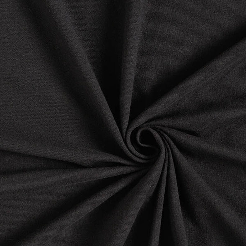 Jersey bomull/linne-mix enfärgad – svart,  image number 1