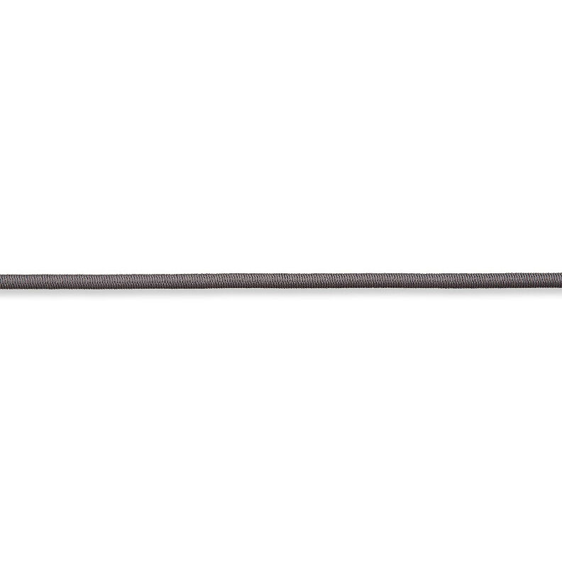 Gummisnodd [Ø 3 mm] – mörkgrå,  image number 2