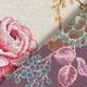 dekorationstyg gobeläng blandade blommor – yllevit/fläder,  thumbnail number 4