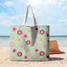 Behandlad bomull Glada blommor | Poppy Fabrics – mint/citrongul,  thumbnail number 9