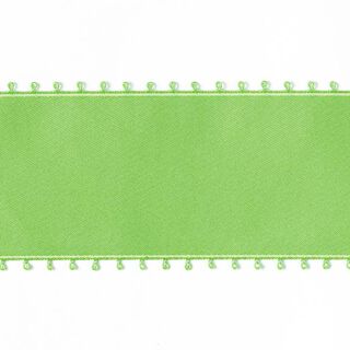 Satinband Picotkant - äppelgrön, 