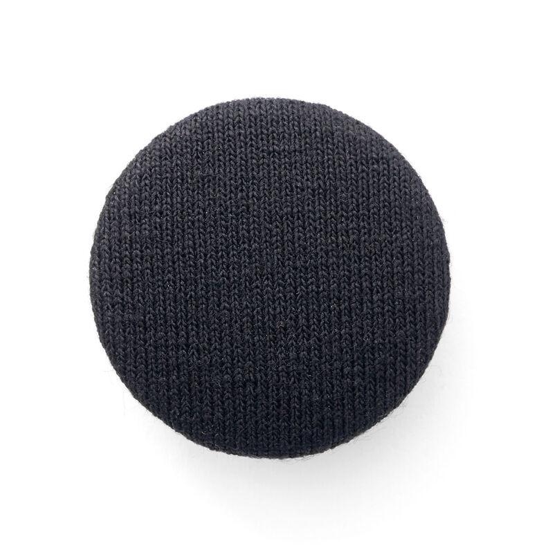 Klädd knapp, Viskosjersey Medium – svart,  image number 1