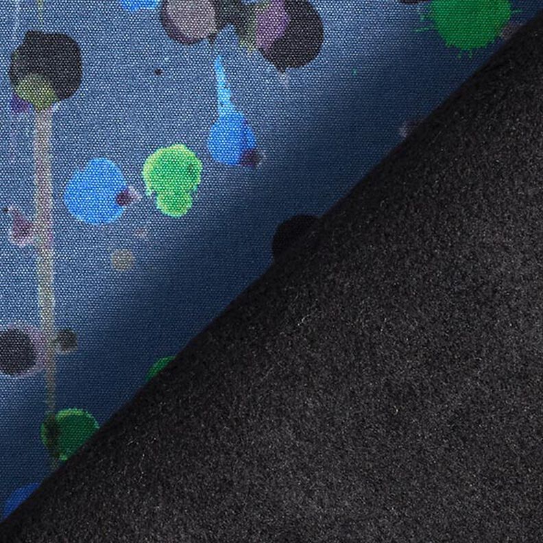 Softshell springande prickar Digitaltryck – jeansblå/gräsgrönt,  image number 5
