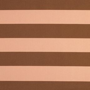 Dekorationstyg Canvas glada ränder – lax/brun, 