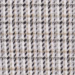 grovt kapptyg glittergarn rutigt &ndash; vit/beige, 