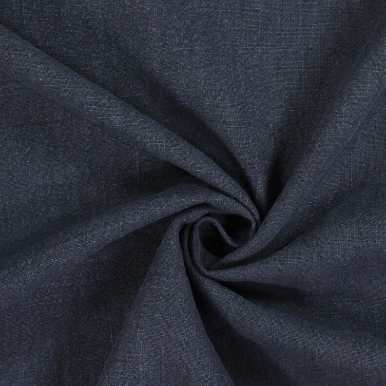 Linnetyg ramie mix stonewashed, kraftig kvalitet – nattblå, image number 1