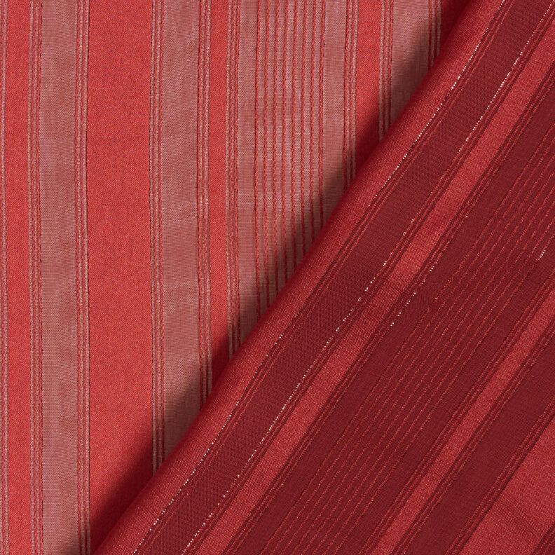 Chiffong Satinränder med glitter – kaminrött,  image number 4