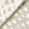 Dekorationstyg Jacquard glittrande granar – beige/silver,  thumbnail number 4