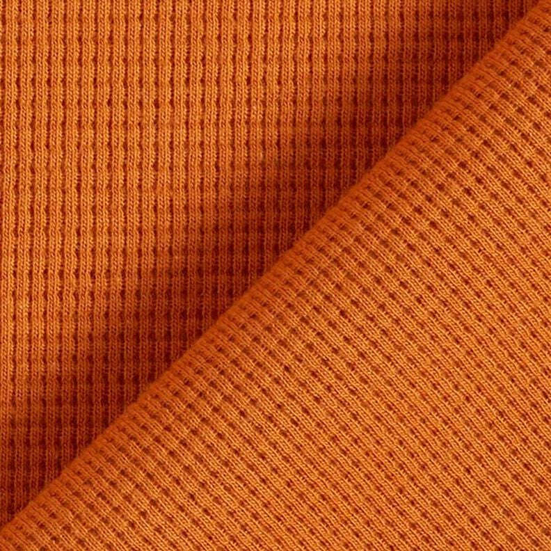 Mini-bomullsvåffeljersey enfärgad – terracotta,  image number 4