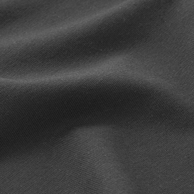 Lätt french terry enfärgad – svart,  image number 4
