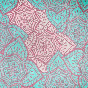 Strandkläder hamam-handduk jacquard-ornament – pepparmynta/purpur, 