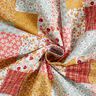 Bomullstyg Kretong Patchwork-utseende – vit/lax,  thumbnail number 4