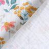 Muslin/Dubbel-krinkelväv Blomsteräng akvarell Digitaltryck | Poppy Fabrics – vit,  thumbnail number 4